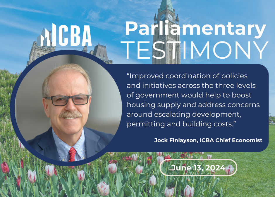 ICBA SUBMISSION: Jock Finlayson speaks on Housing to Parliamentary Committee